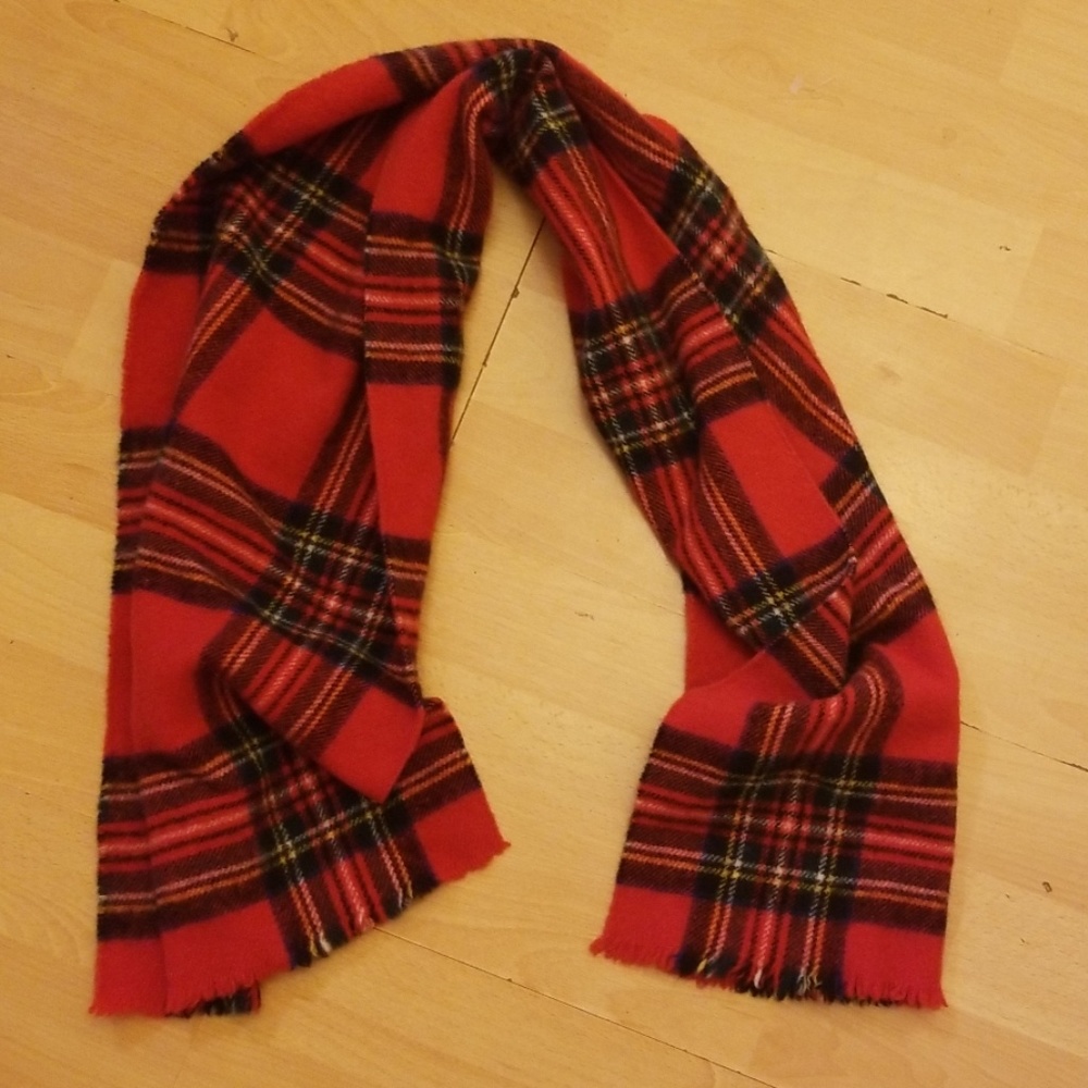 Great Britain Merino Wool Scottish Plaid Scarf